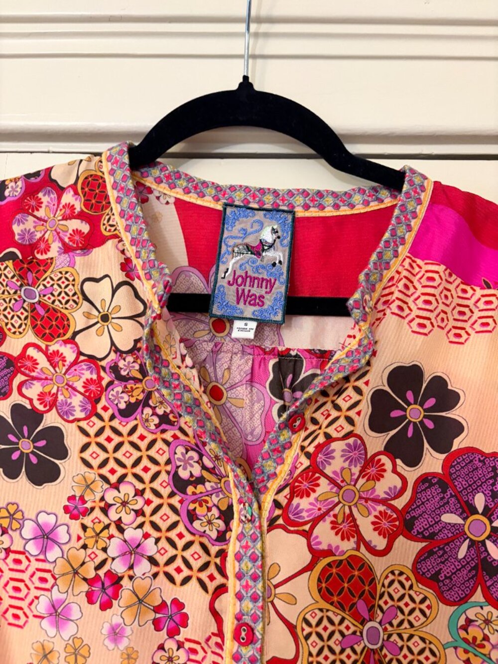 Johnny Was Yama Kelis Floral Tunic - Picture 2 of 4